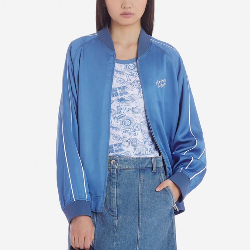 Женская куртка Maison Kitsune SS24 к (синий) — фото 4