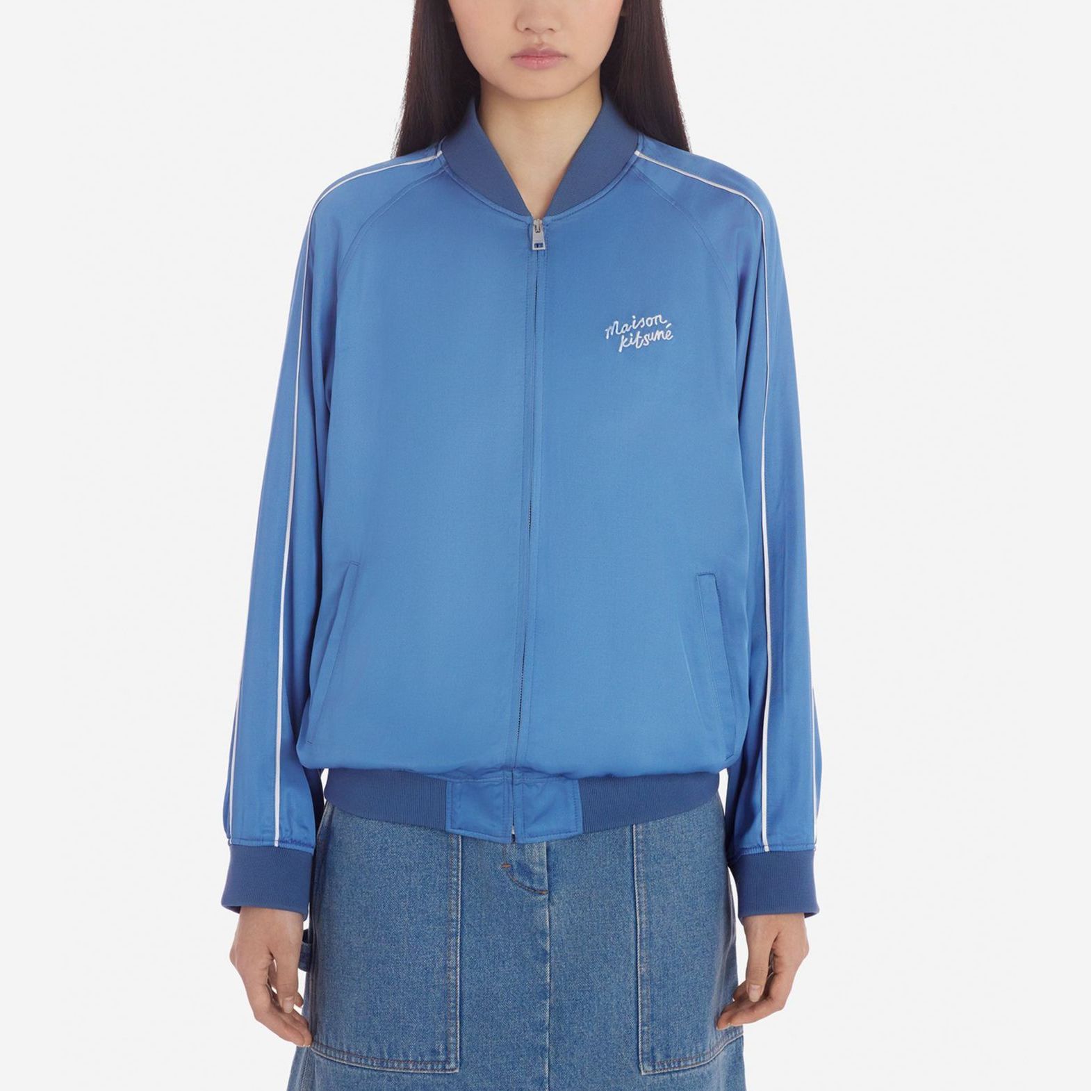 Женская куртка Maison Kitsune SS24 к (синий) — фото 3