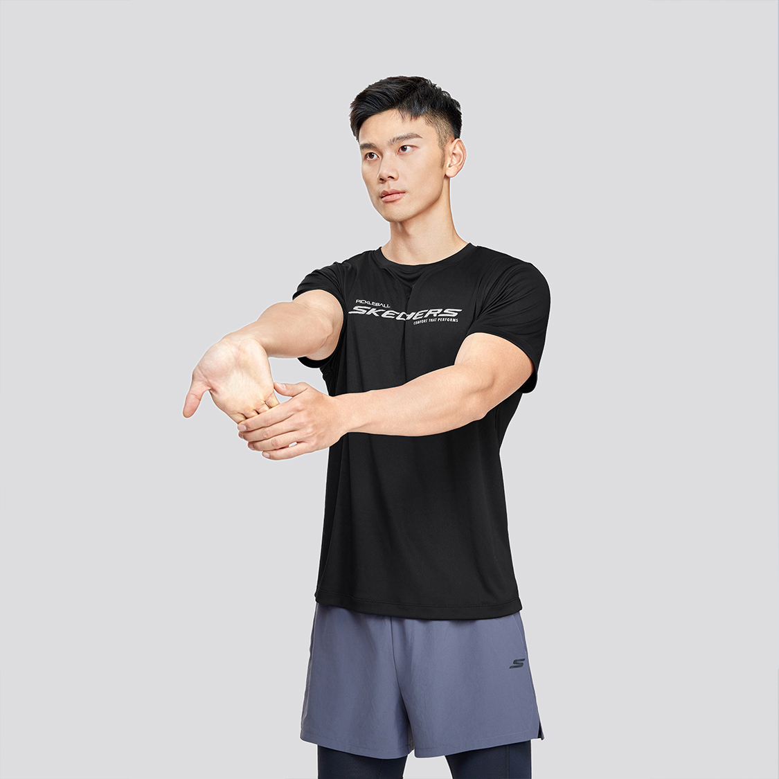 Skechers T Shirt Men’s Carbon Black