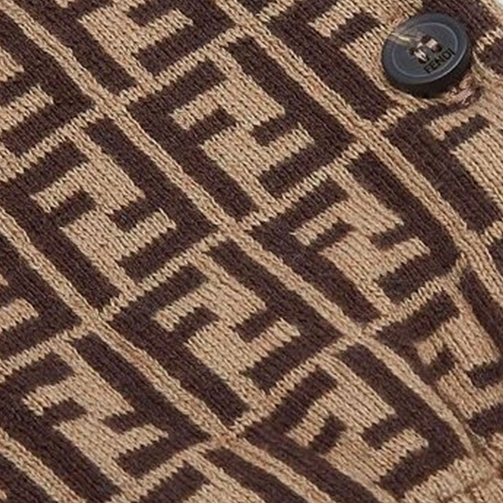 Детский комбинезон Fendi-родитель FENDI SS23 (коричневый) — фото 4