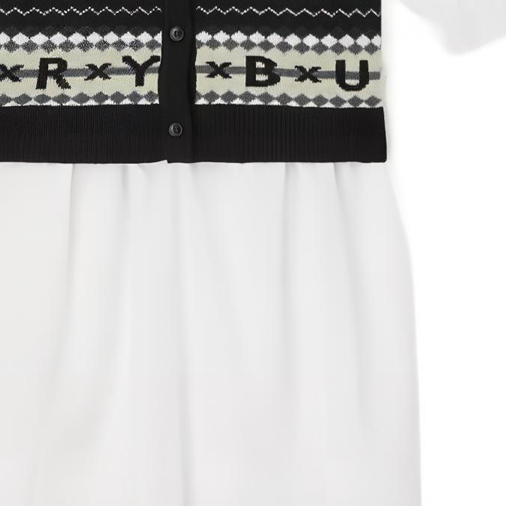 Платье Burberry FW22 Logo (белый) — фото 6