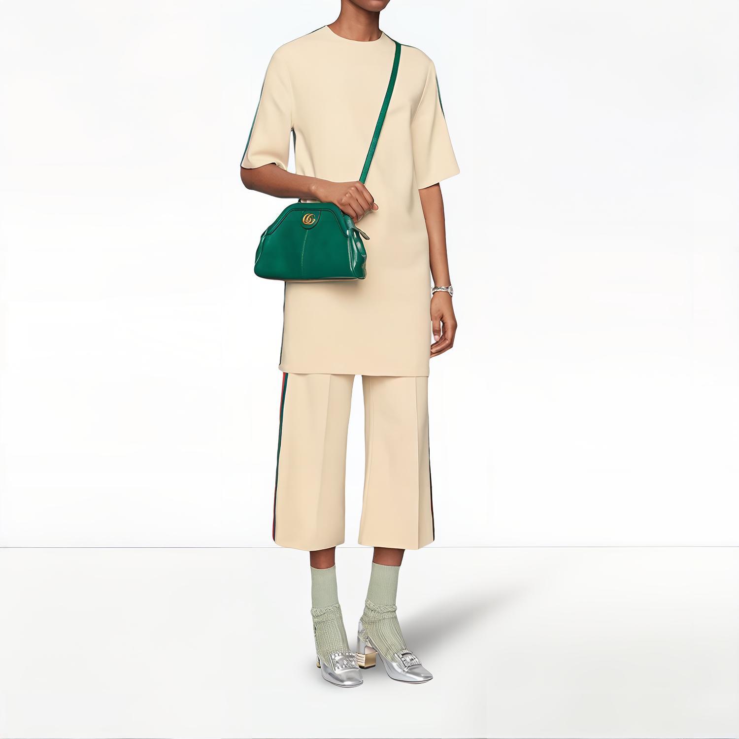 Женские штаны Gucci Девять восьмых (белые) — фото 4