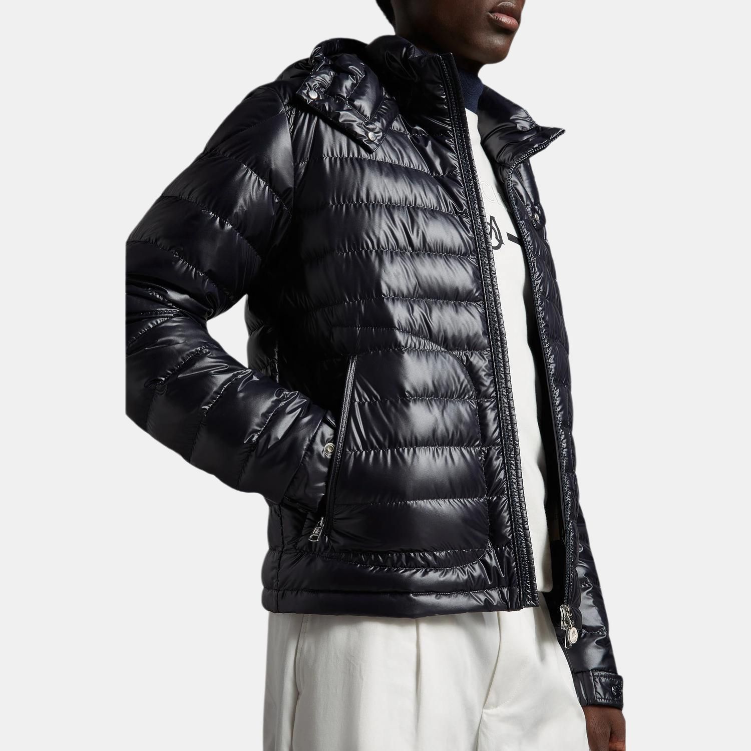 Пуховик Moncler Lauros Giubbotto (черный) — фото 3