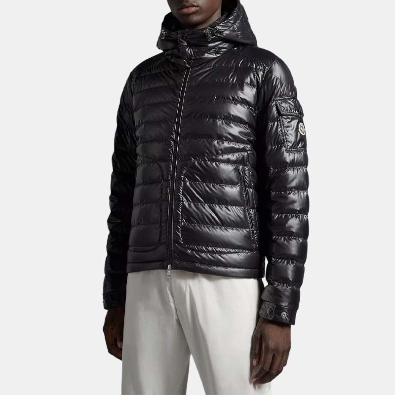 Пуховик Moncler Lauros Giubbotto (черный) — фото 4