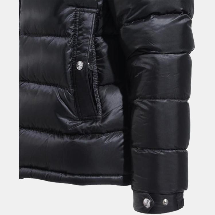 Пуховик Moncler Bramant Logo (черный) — фото 6