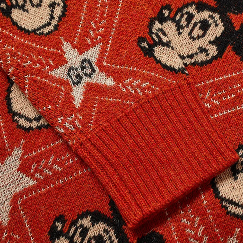 Мужской свитер Gucci x Disney (оранжево-красный) — фото 6