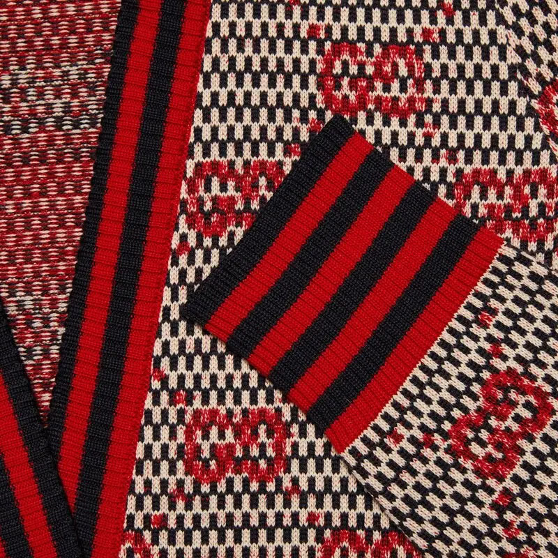 Женский кофта Gucci Вязаный кардиган (красный) — фото 5