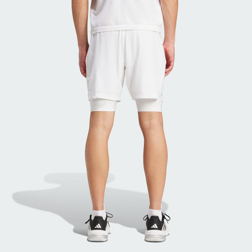 Adidas Free Shipping With AdiClub Tennis Pro Aeroready Shorts And Inner Shorts Set