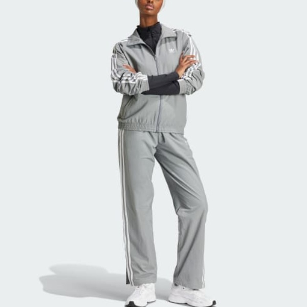 Adidas Women’s Woven Track Tracksuit Bottoms Grey Three