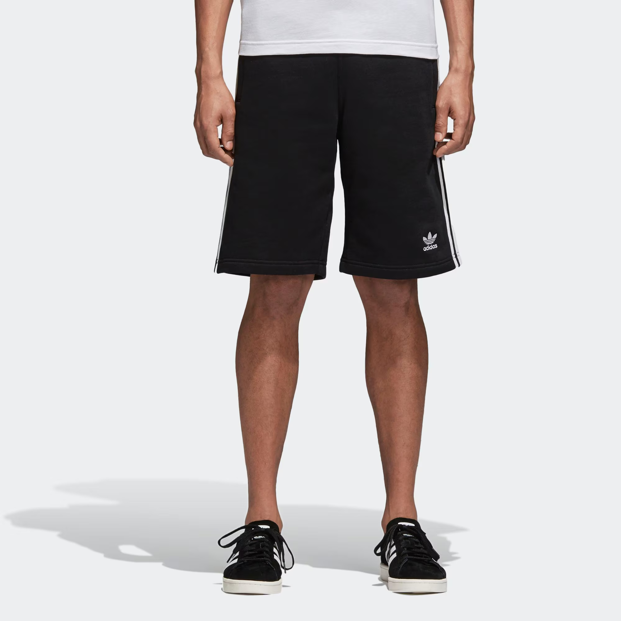 Adidas Originals ADICOLOR3 Stripe Sports Shorts Men’s Black