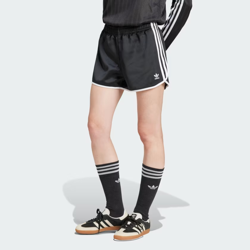 Adidas Women’s Adicolor 3 Stripes Sprinter Shorts Black