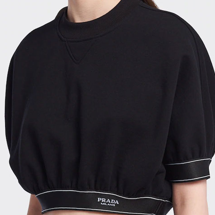 Женская футболка Prada (черный) — фото 6