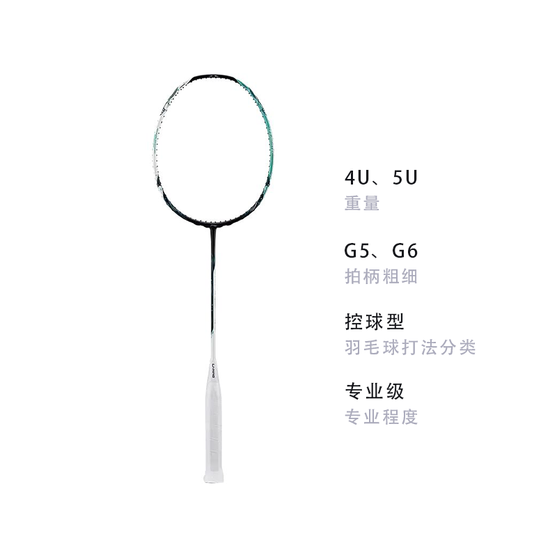 Li Ning Halberd 6000 3D CALIBAR 500 Full Carbon Badminton Rackets Control Type All around Defense Professional Unisex