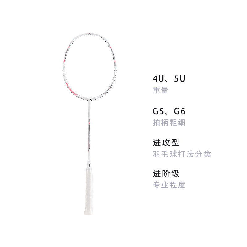 LiNing Thunder Mini Cannon 80 Full Carbon Badminton Rackets Offensive Type Heavy Head, Stiff Shaft Advanced Level 675mm