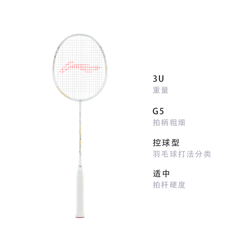 Li Ning Thunder 9 Carbon Aluminum Badminton Rackets Control Type All around Defense Entry level 665mm