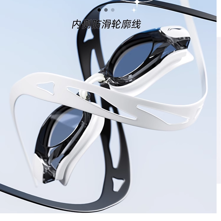 Li Ning Swim Goggles Polycarbonate, Silicone TPU Unisex