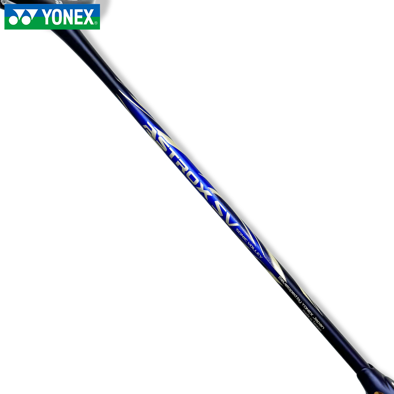YONEX Heaven Axe AXSV Badminton Rackets Offensive Type Heavy Head, Stiff Shaft Advanced Level 4U/G5 Dark Navy Blue