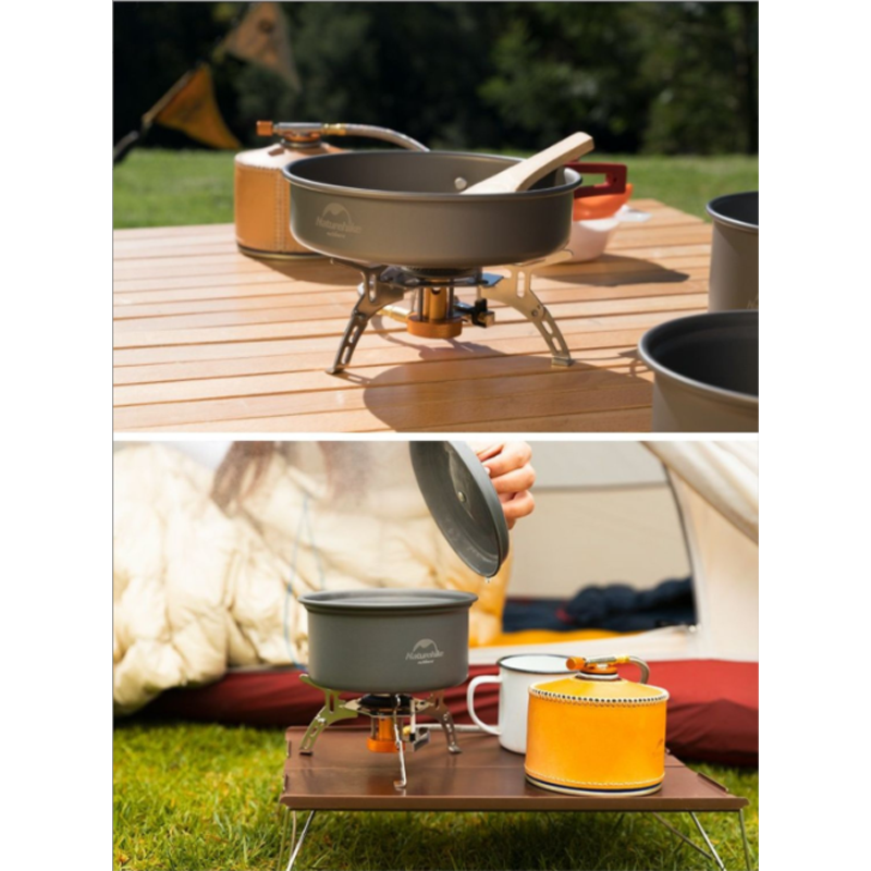 NATUREHIKE Cooking Utensils Camping Outdoor Cookware 1 2 Persons Copper, Stainless Steel, Aluminum Alloy 160mm