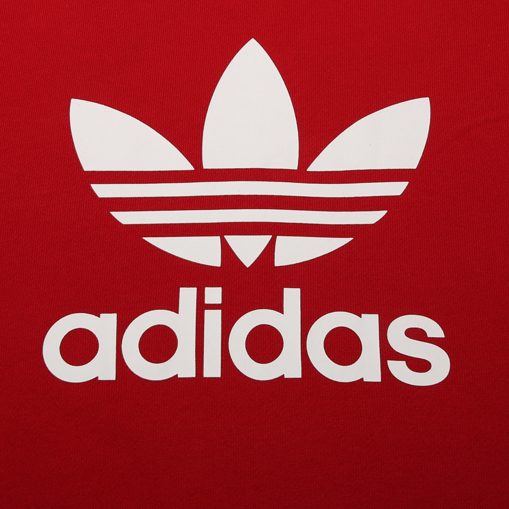 Мужские худи adidas Trefoil Crew (красный) — фото 4