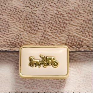 Женская сумка COACH (коричневый) — фото 3
