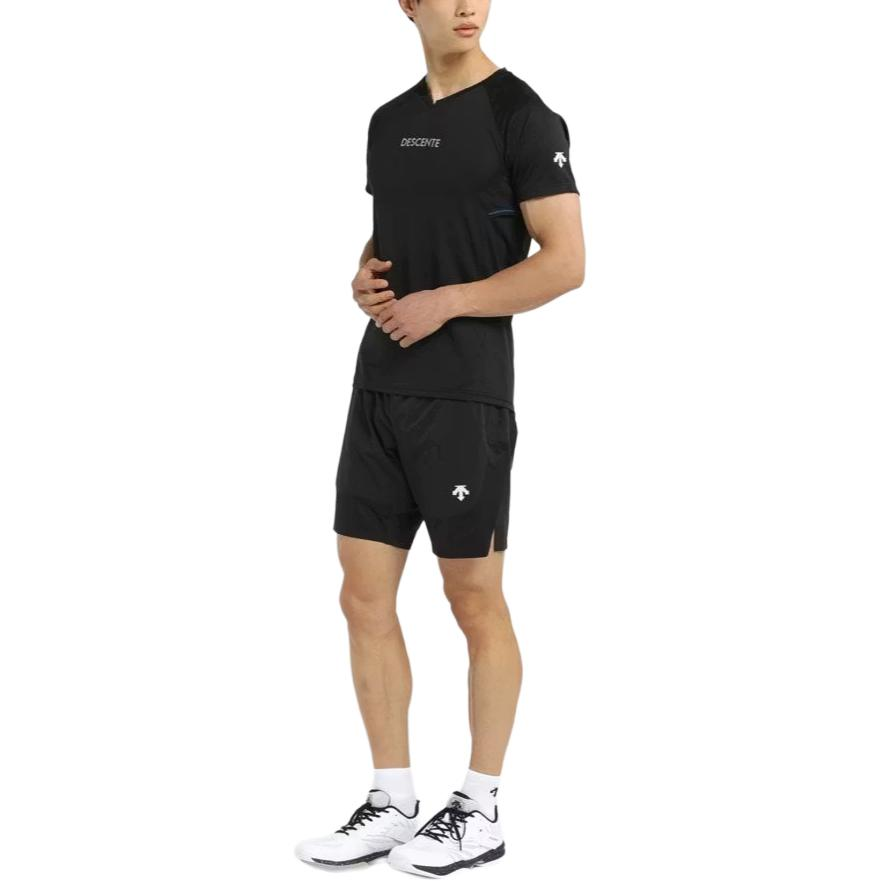 DESCENTE Sports Shorts Men’s Black Moderate