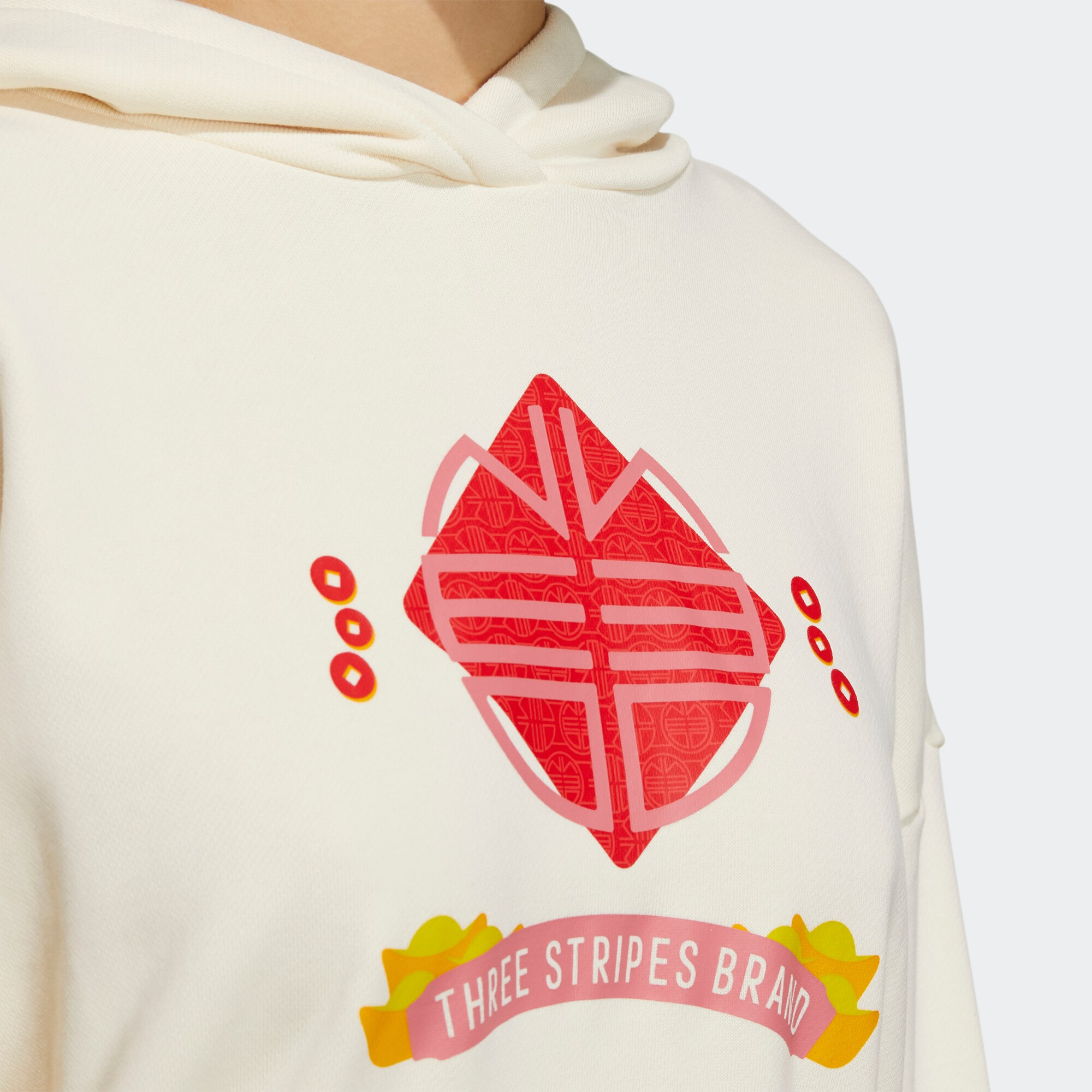 Женская худи adidas neo W Fav Jan Shd (молочная) — фото 4