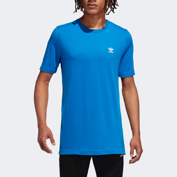 Мужская футболка adidas FN2838 (глубокий небесно-голубой) — фото 3