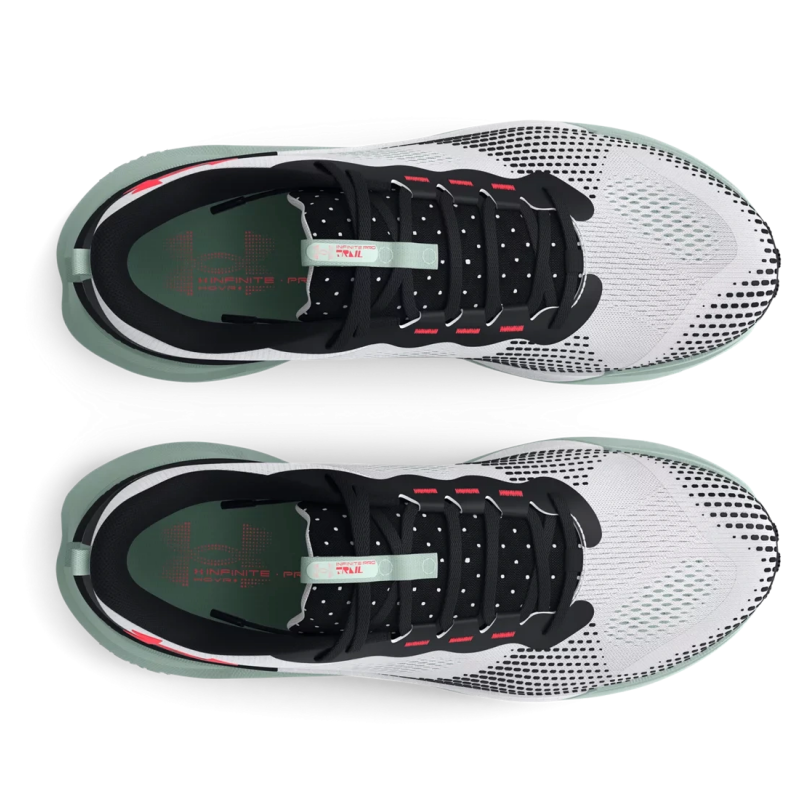 Under Armour Infinite Pro Comfortable Abrasion Resistant Breathable Low top Trail Running Shoes Unisex White