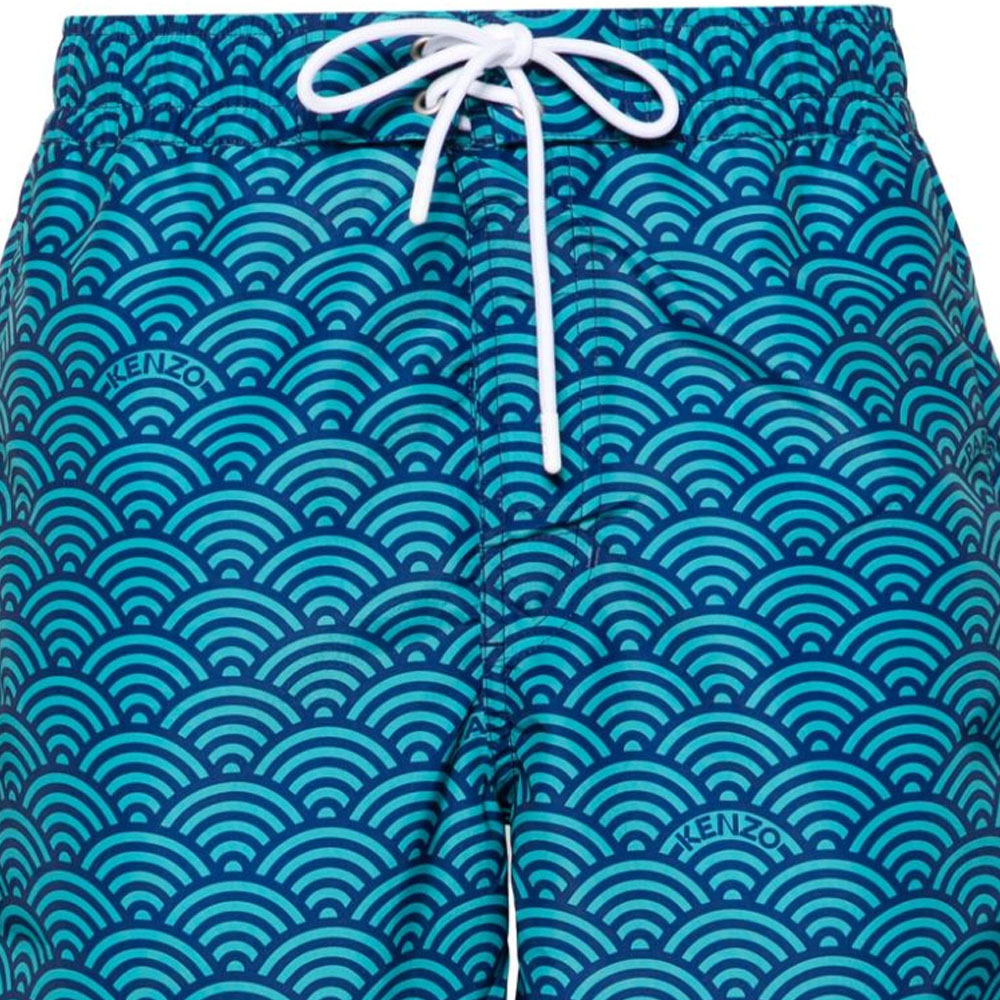 Kenzo Seigaiha-print swim shorts