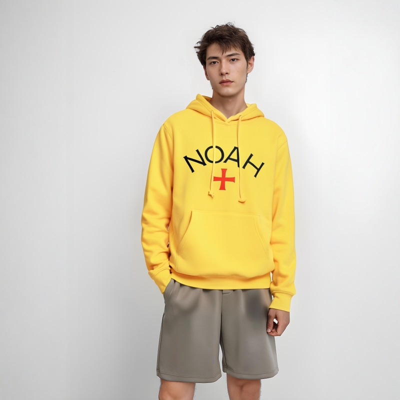 Худи NOAH Logo (серое) — Фиолетовый — фото 2