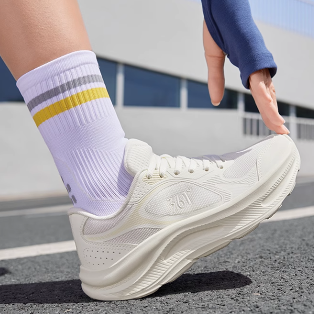 361° Star Leap Cushioning Breathable Rebound Low top Casual Running Shoes Women’s White