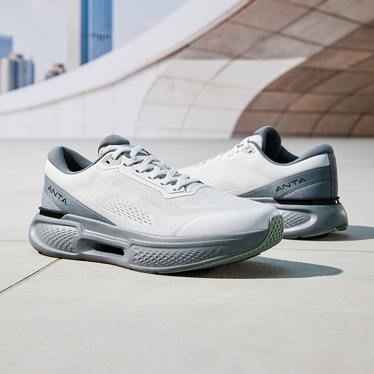 Anta Divine Run 11 Cushioning Slip Resistant Abrasion Resistant Low top Training Shoes Men’s Gray