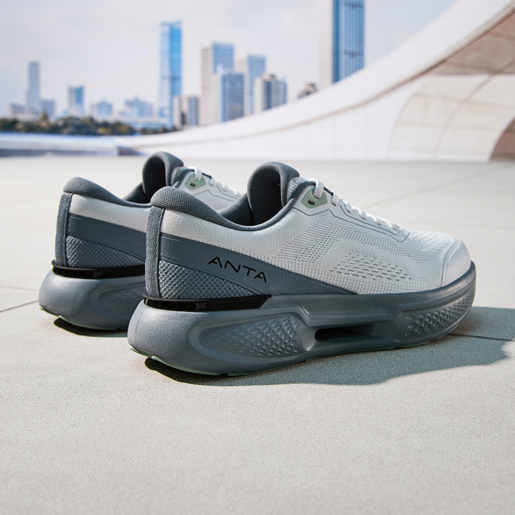 Anta Divine Run 11 Cushioning Slip Resistant Abrasion Resistant Low top Training Shoes Men’s Gray