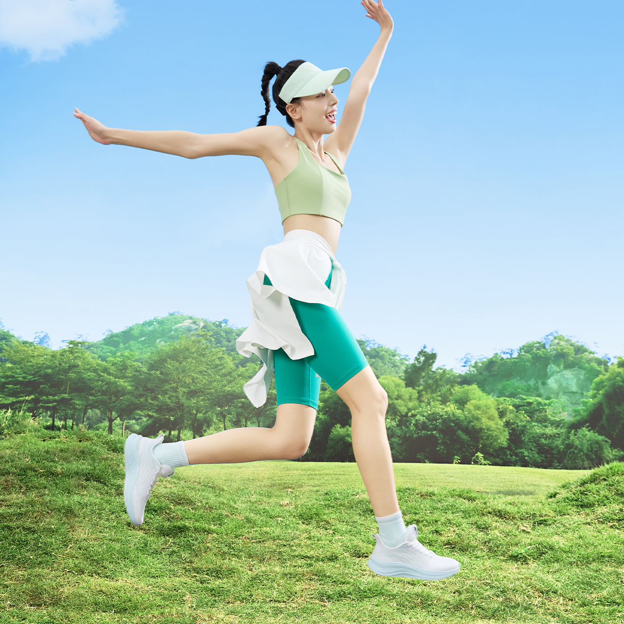361° Cushioning Slip Resistant Cushioning Slip Resistant Low top Casual Running Shoes Women’s White Blue