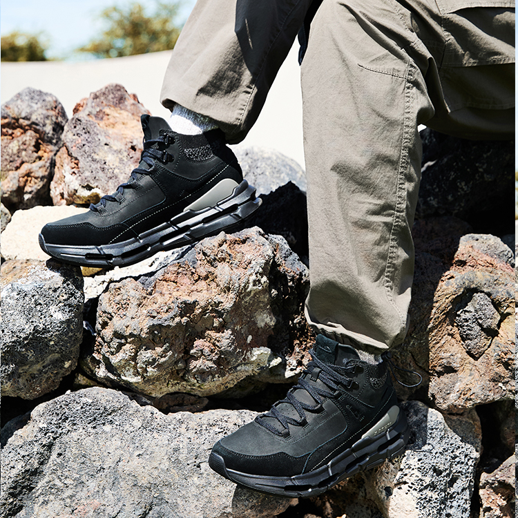 Clarks Cushioning Abrasion Resistant Cushioning, Wear Resistant High top Mountaineering Shoes Men’s Black