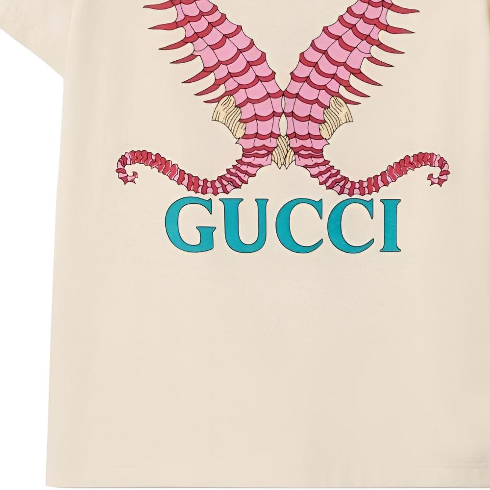 Унисекс футболка Gucci (белая) — фото 5