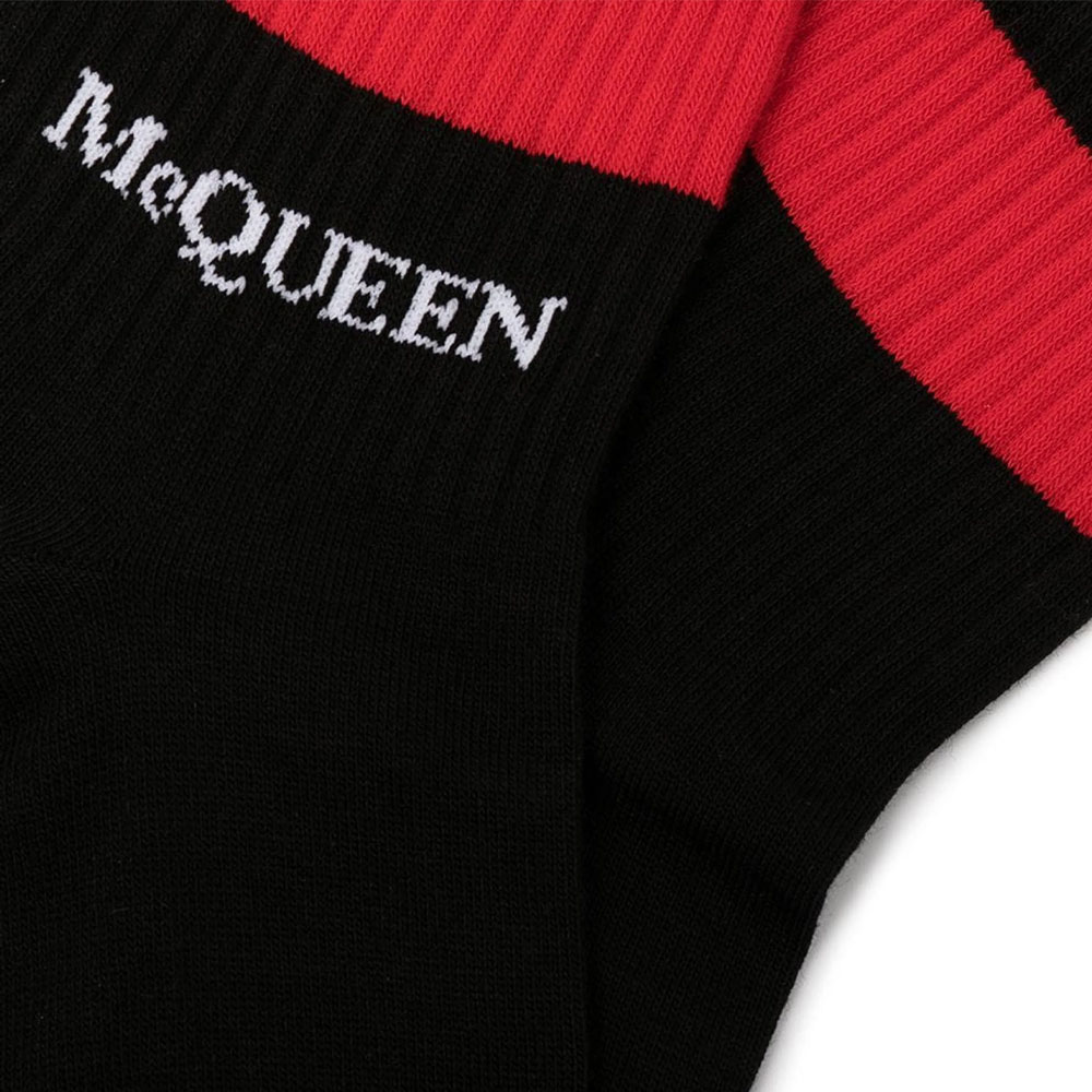 Alexander McQueen Crew Socks Men’s Black