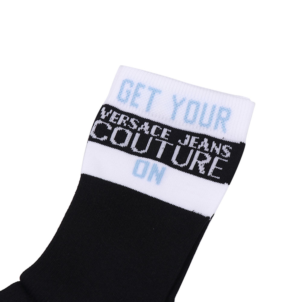 VERSACE JEANS COUTURE SS23 Crew Socks Women’s 1 Pack Black