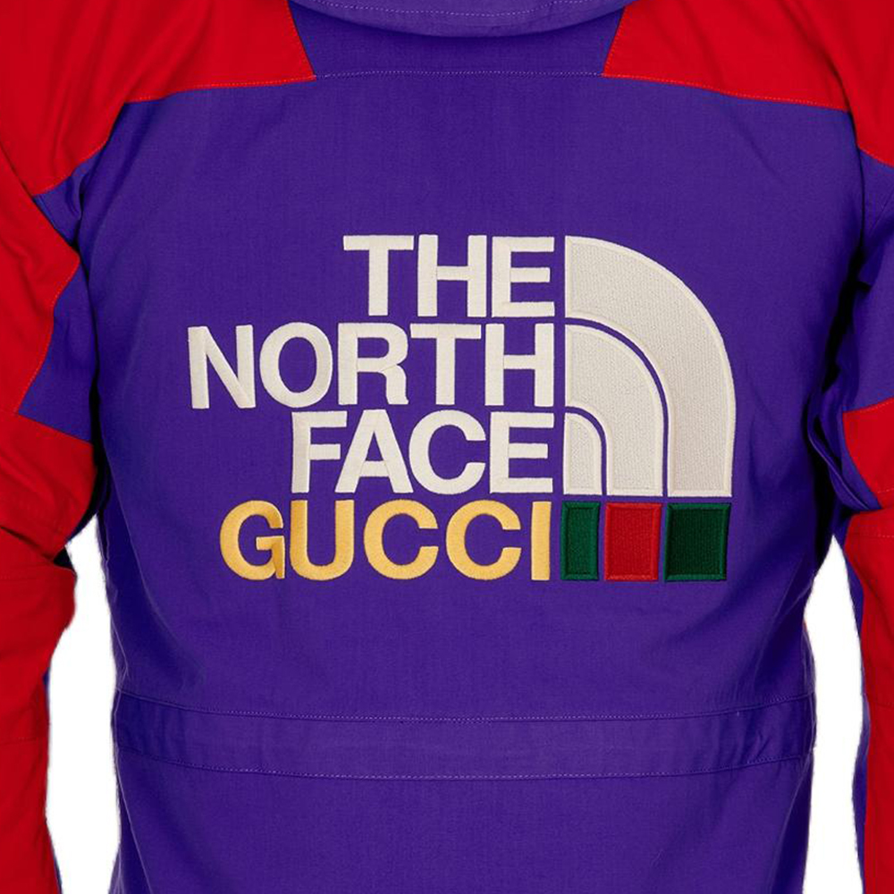 Женская куртка Gucci x THE NORTH FACE (фиолетовая) — фото 5