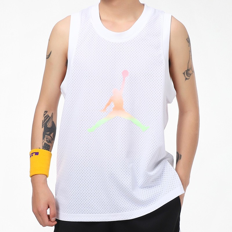 Мужская майка Jordan Basketball Jersey (белая) — фото 4