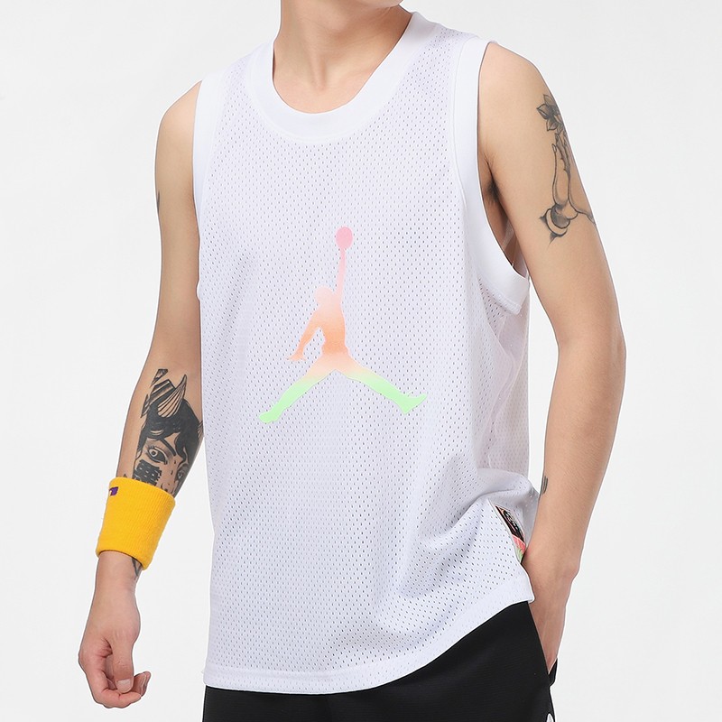 Мужская майка Jordan Basketball Jersey (белая) — фото 3