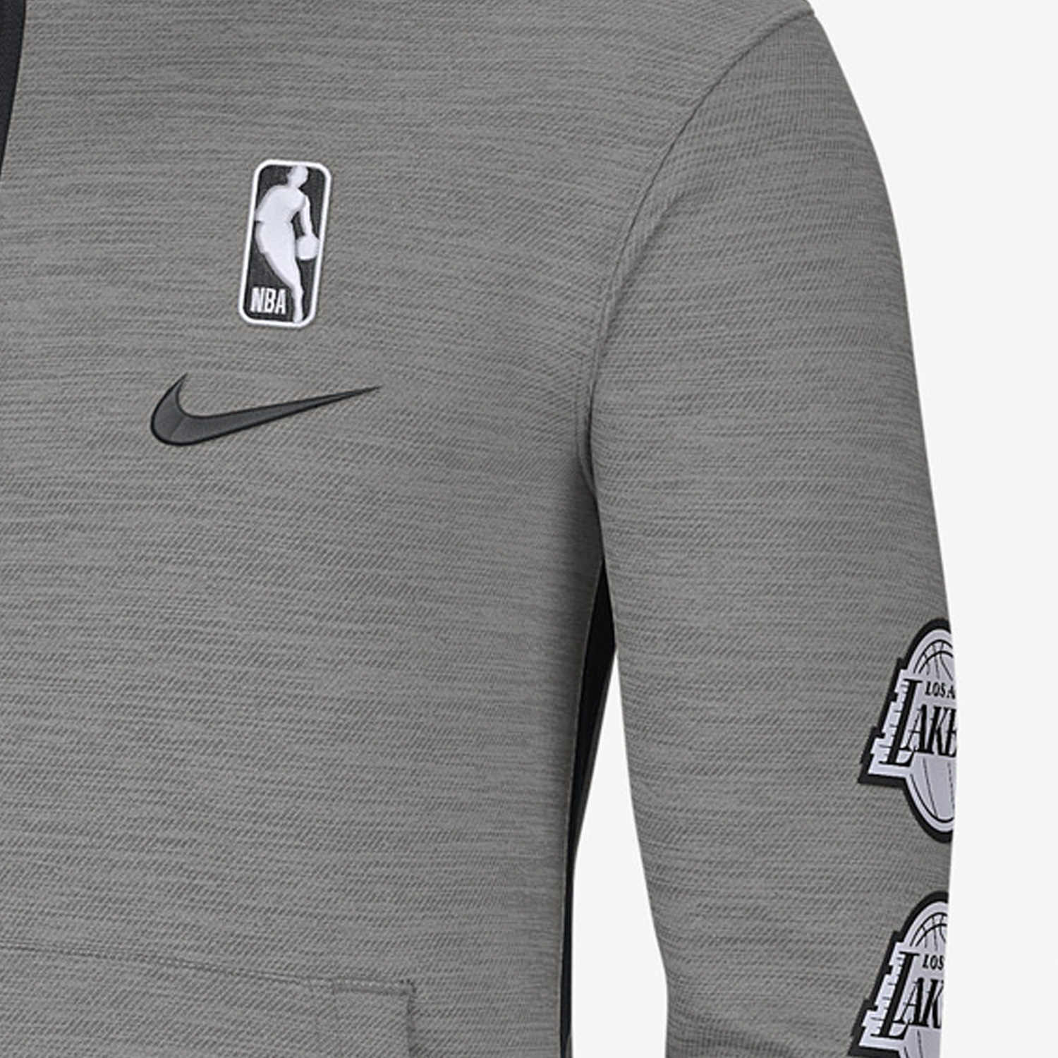 Мужская куртка Nike Therma Flex LA Lakers (серая) — фото 5