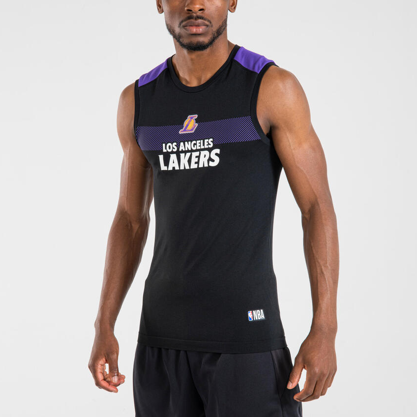 DECATHLON x NBA Los Angeles Lakers Basketball Jersey Men’s Black/Violet