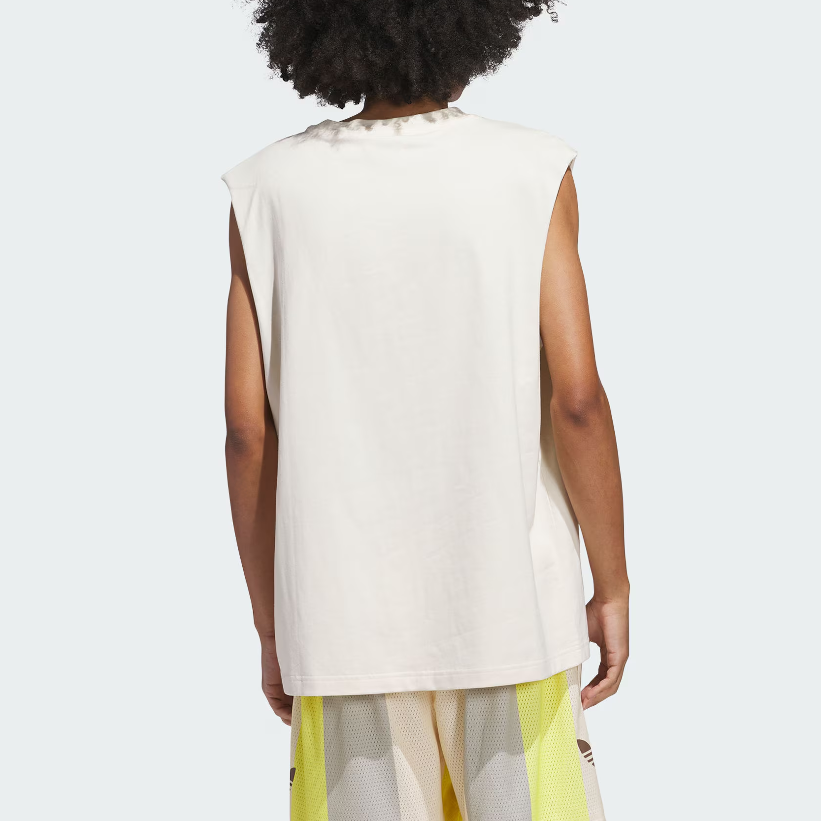Adidas Originals Gender Neutral BASKETBALL TANK TOP Basketball Jersey Unisex Wonder White/Black