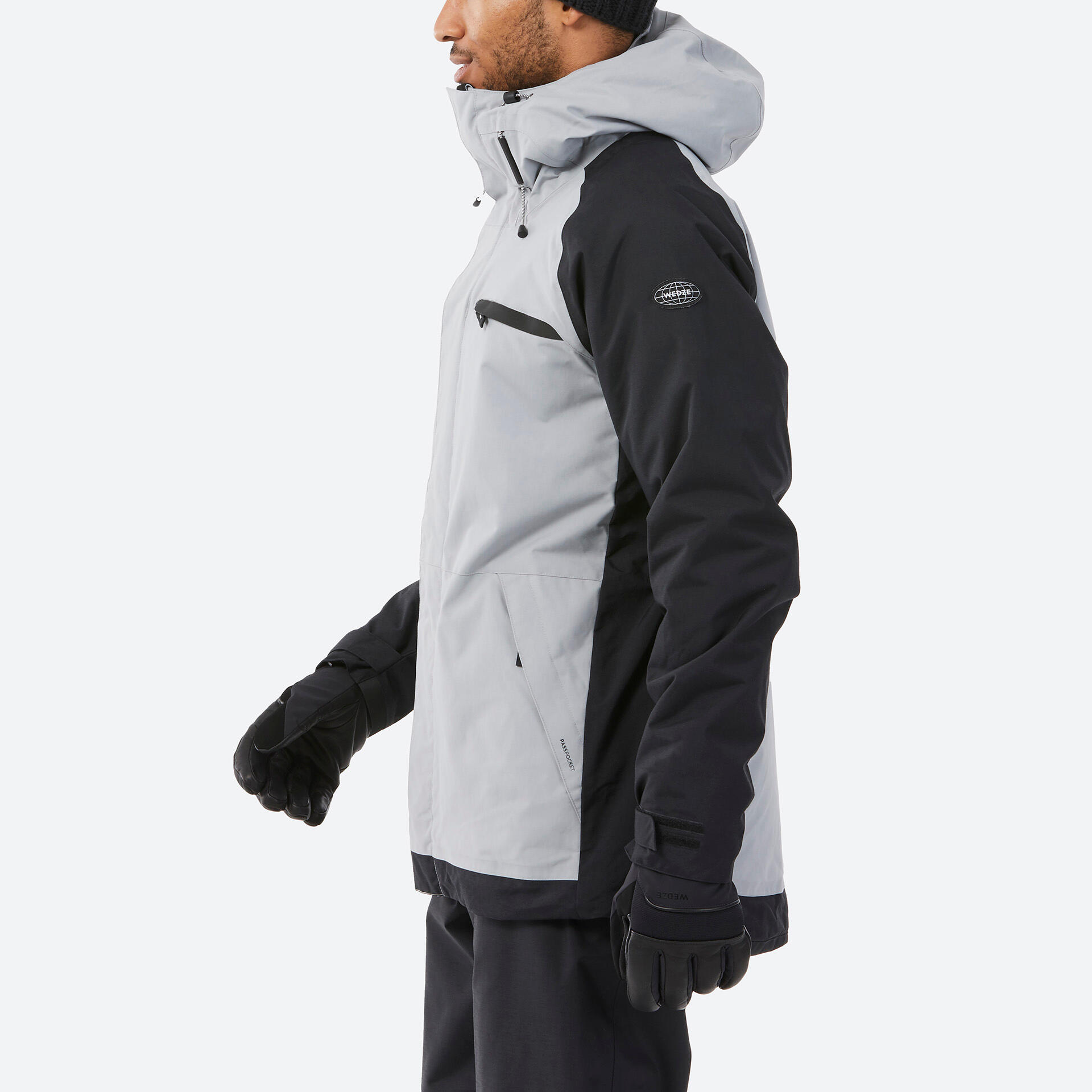 DECATHLON Ski Top Men’s Black/Gray