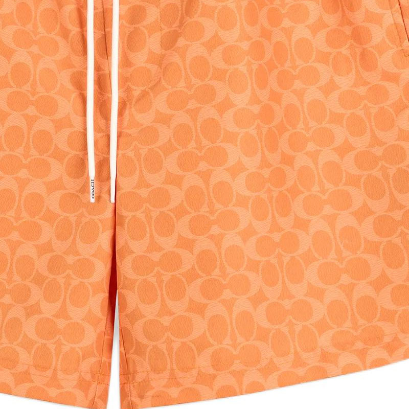 COACH SS25 Beach Shorts Men’s Orange