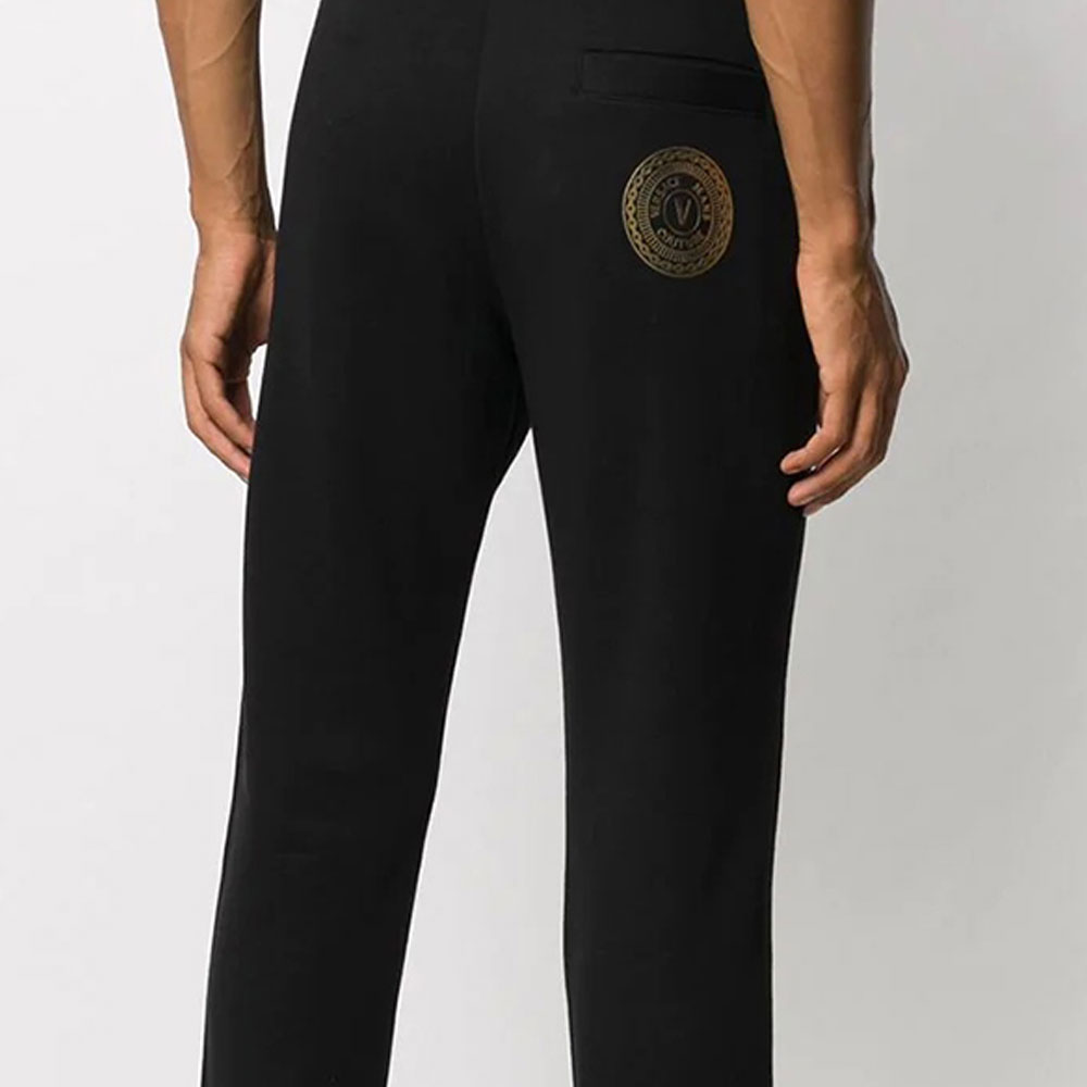 Мужские штаны Versace Jeans Couture Drawstring (черные) — фото 6