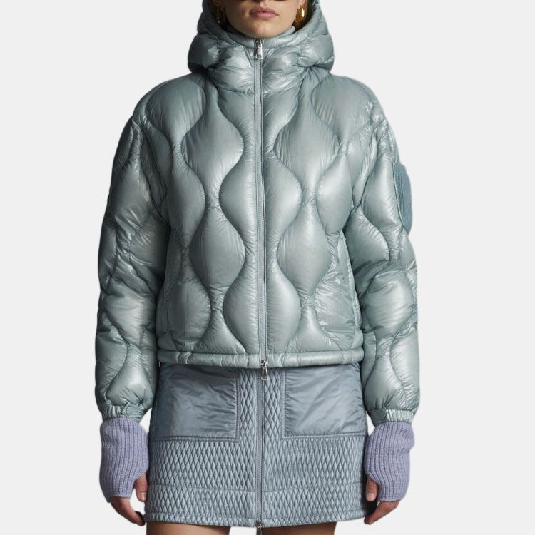 Женская куртка Moncler (синяя) — фото 2