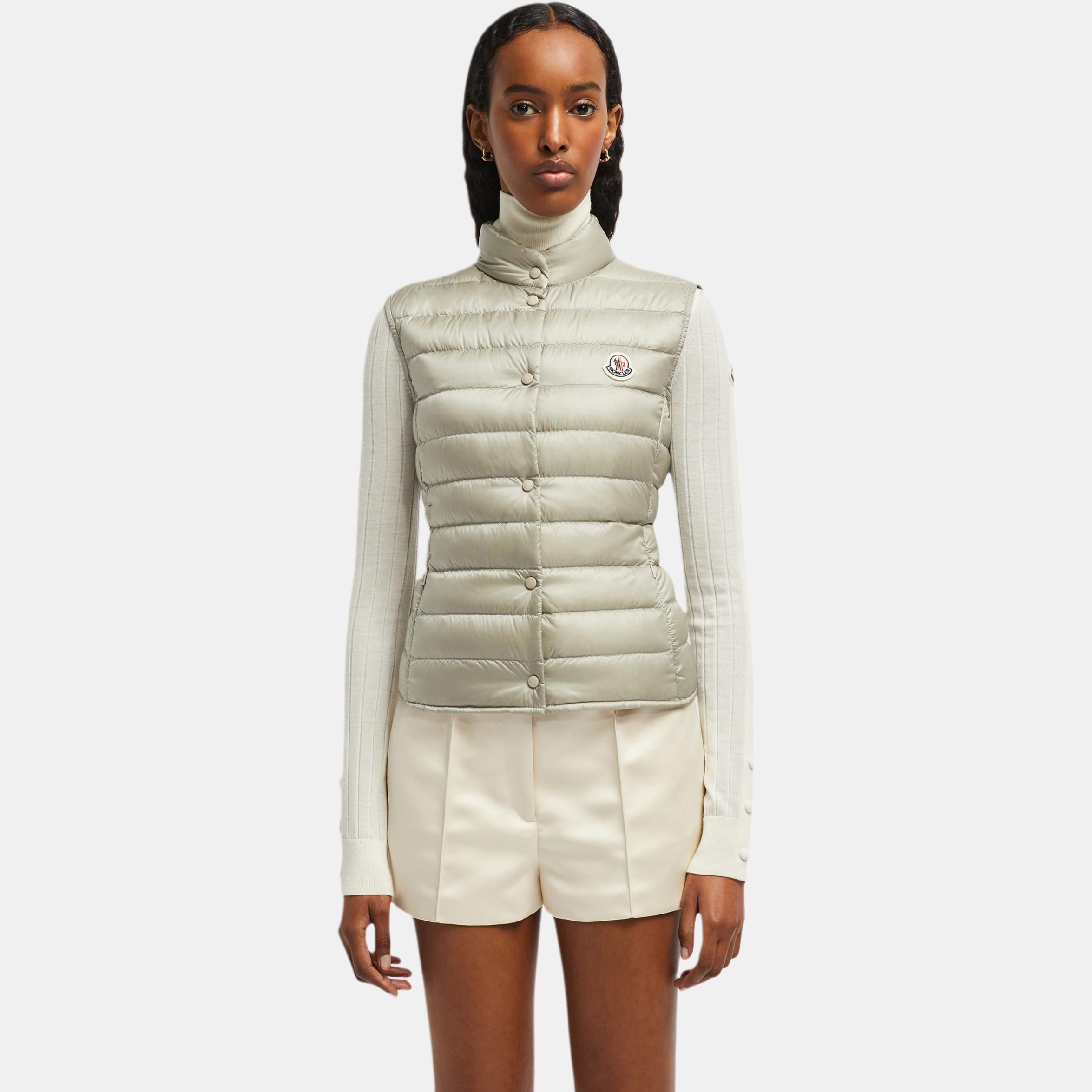 Женский жилет Moncler FW24 Liane (светло-серый) — фото 2