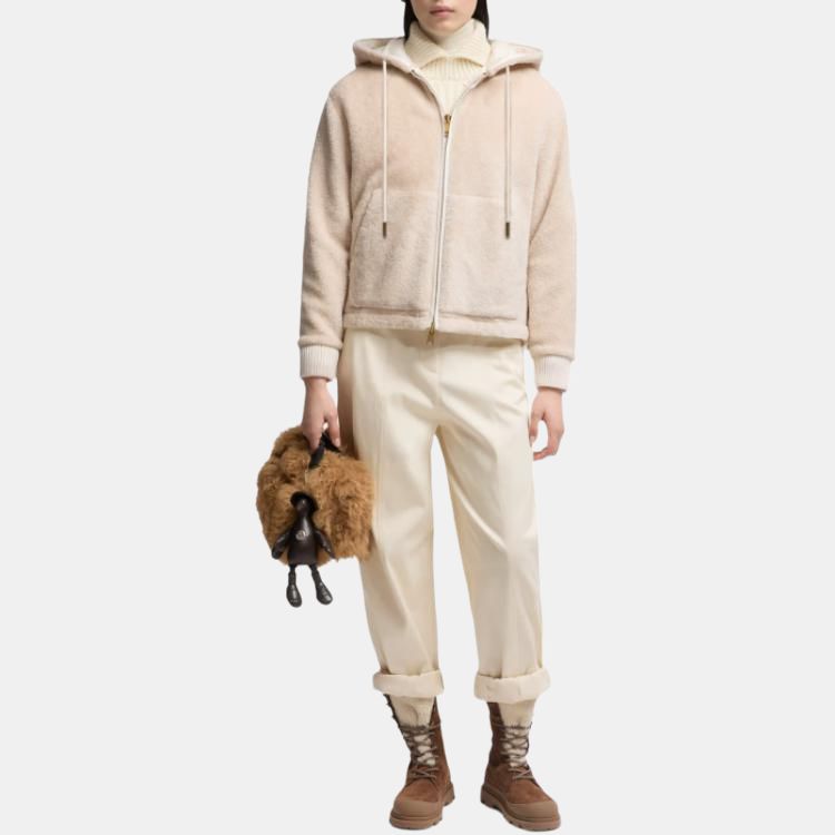 Женская куртка Moncler Reversible Padded Hoodie (разноцветный) — фото 4
